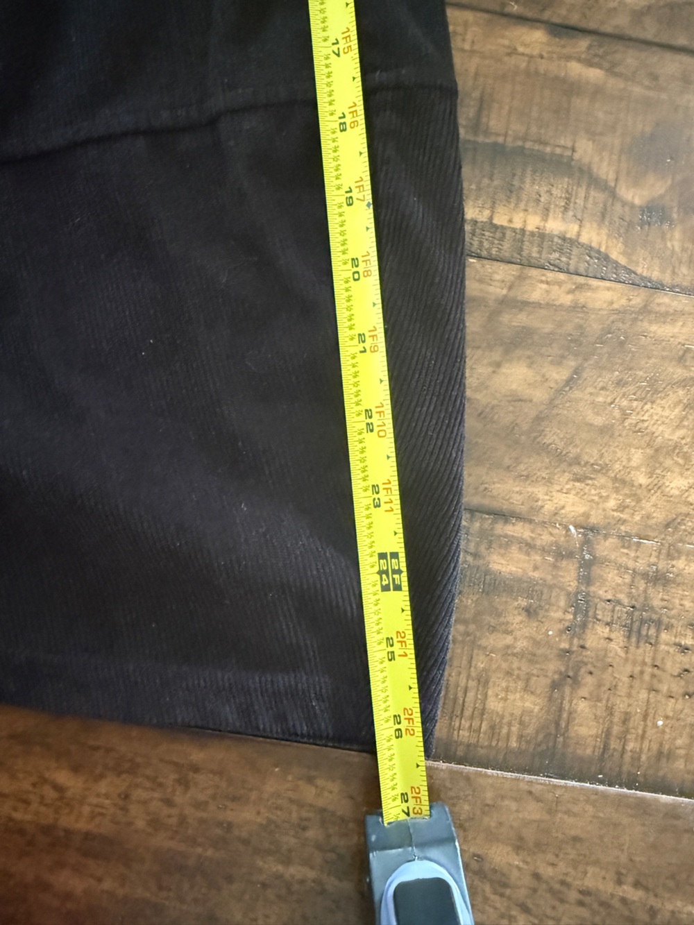 Freeoak Wide Leg Barrel Black Women’s Corduroy Pants - Picture 6 of 7